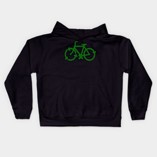 reduce reuse recycle bike Kids Hoodie